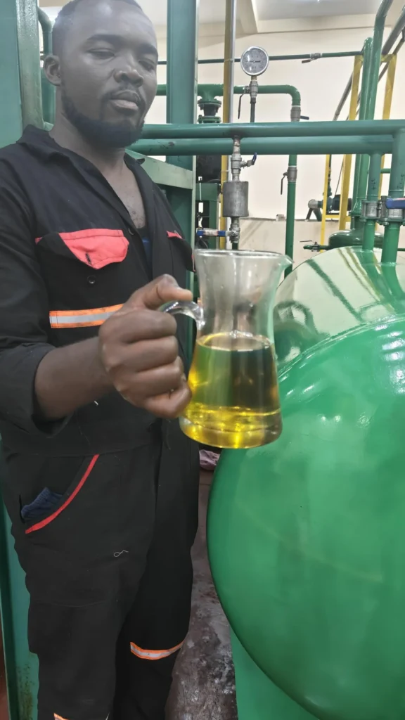 5 tons of base oil from Kenya