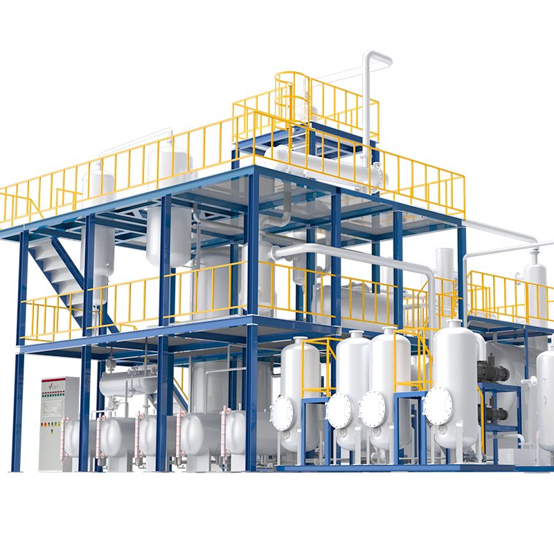 Used oil re-refining base oil equipment